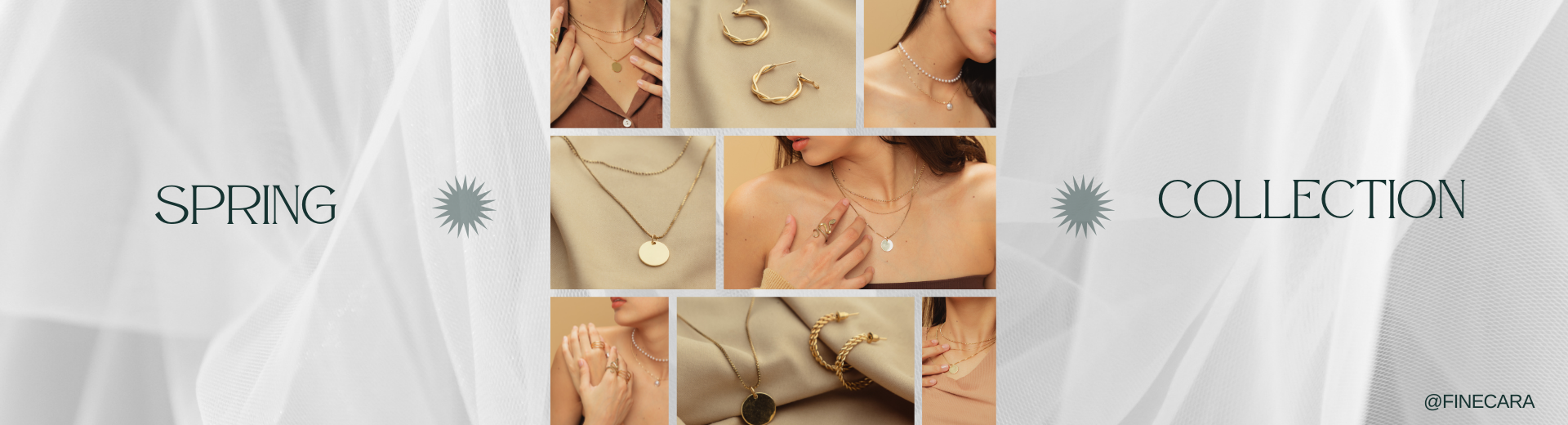 Spring collection showcase with product highlights – Finecara